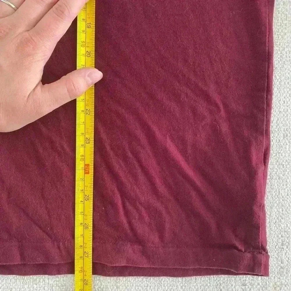 Polo Ralph Lauren Long Sleeve Crewneck Solid T-Shirt with Pony Burgundy Size XL - Picture 6 of 8